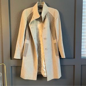 CINZIA ROCCA • Wool fleece tan coat • size 6
